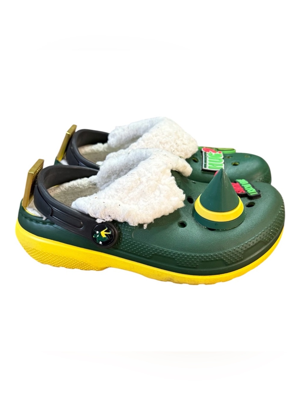 Crocs Elf Classic Fuzz-Lined Clogs LE Holiday Buddy The Elf Children’s Size 12